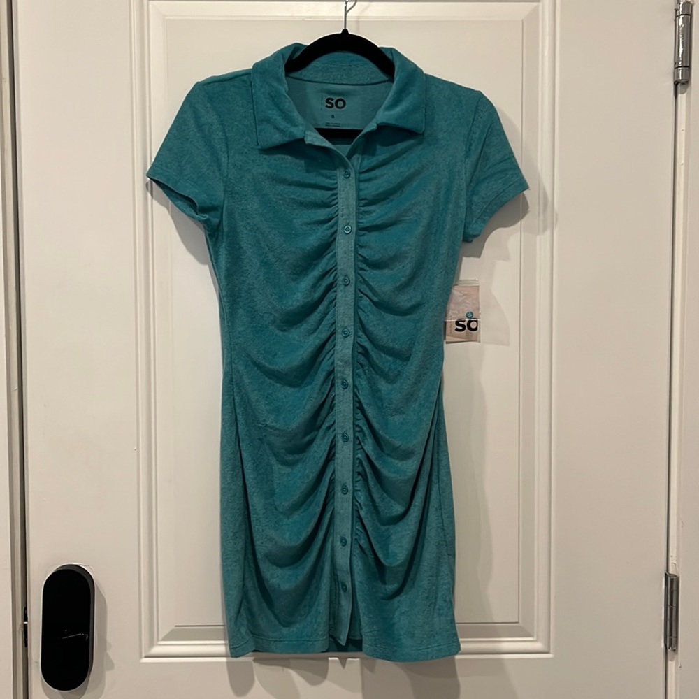 Short Sleeve Shirred Polo